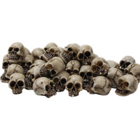 Mini cabezas de calavera de resina, 20 piezas