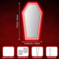 Espejo de ataúd Neon