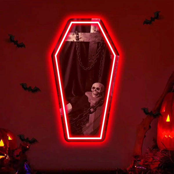 Espejo de ataúd Neon