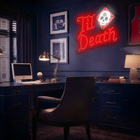 Til Death Letrero de neón