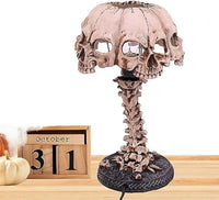 Lámpara de mesa de calavera gótica 3D