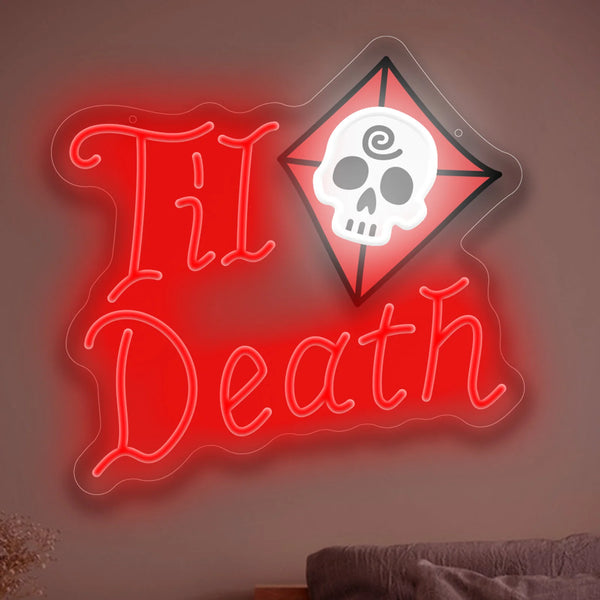 Til Death Letrero de neón
