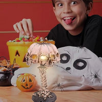 Lámpara de mesa de calavera gótica 3D