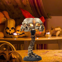 Lámpara de mesa de calavera gótica 3D